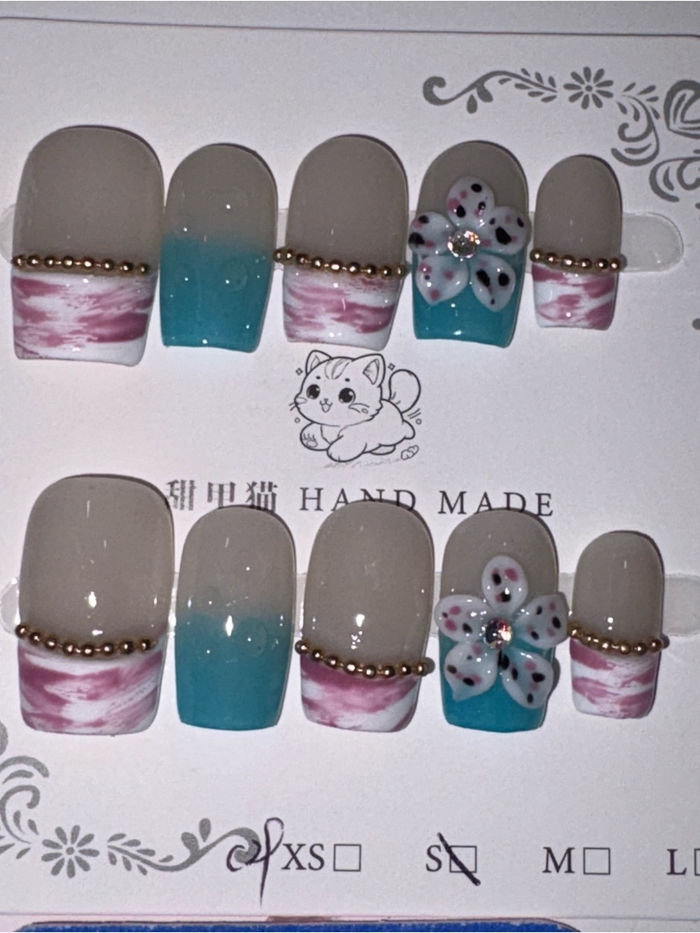 Nail Art Press-on Set